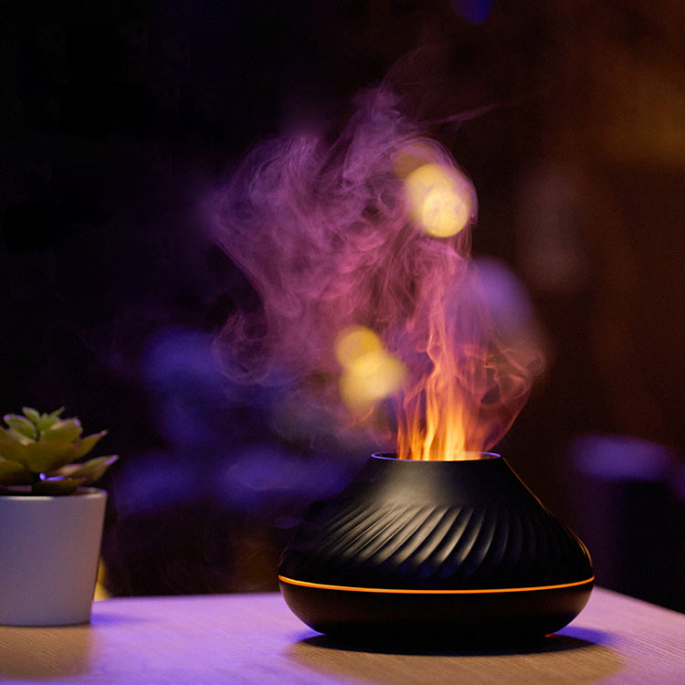 Volcanic Glow: Breathe in Relaxation with This Flame Diffuser!