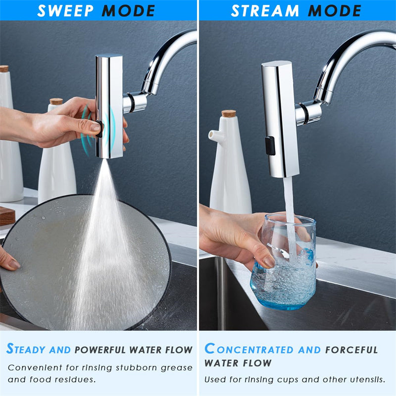 Upgrade Your Kitchen with the Rotating Waterfall Faucet Nozzle!